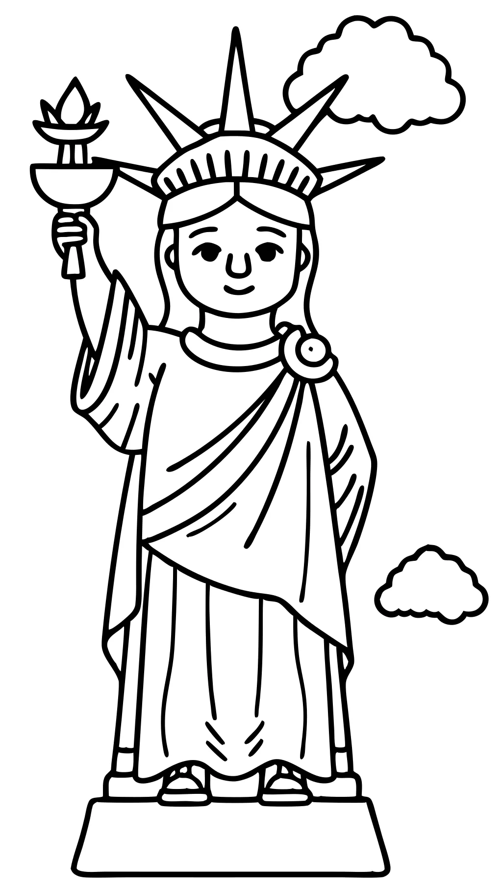 Statue de Liberty Coloring Page